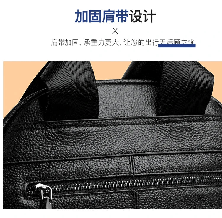 100% Genuine Leather Men Backpacks Natural Skin Leather Students Backpack Yong Boys College Backpack Shoolbag Travel Bags SAC