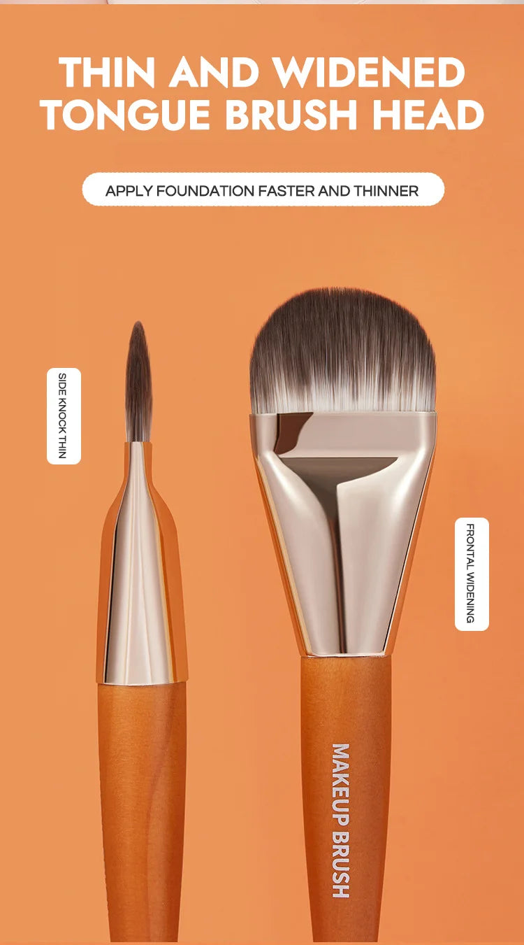 Hot Sale Flat Head Makeup Brush GECOMO Foundation Brush Quickly Apply Foundation Makeup