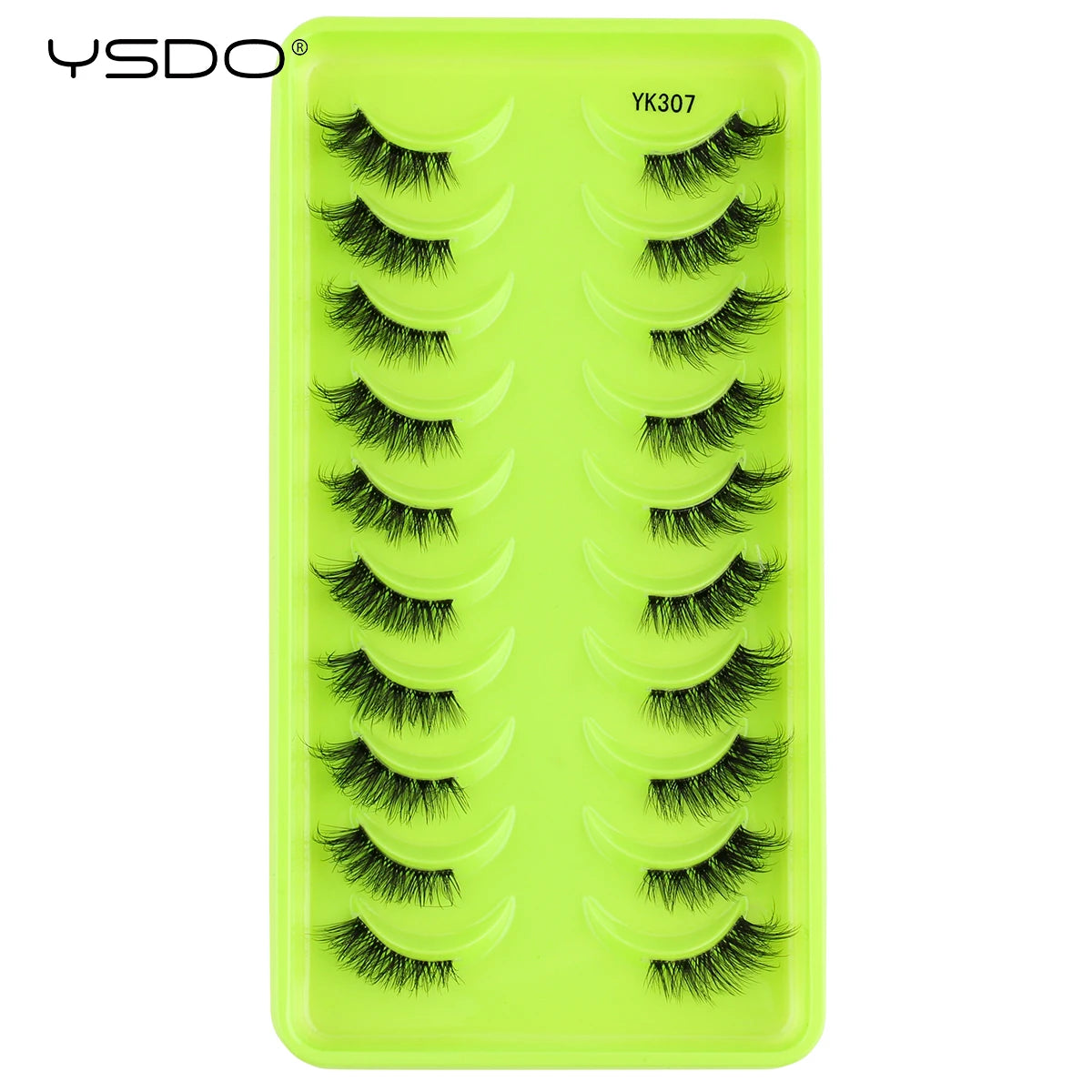 YSDO Natural False Eyelashes 3/6/10 Pairs Wispy Faux 3D Mink Lashes Reusable Fluffy Cat Fake Lashes Extension Makeup Tool Cílios