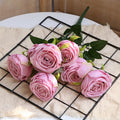 Hot 7/10 Heads Rose Bridal Bouquet Artificial Flower DIY Wedding Floral Arrangement Accessories Christmas Home Decor Photo Props