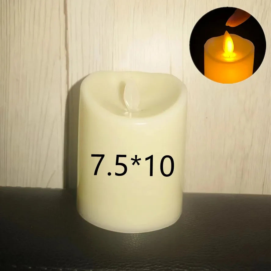 Flameless Flickering LED Candles Light Flameless Candles Battery Powered Candles for Wedding Decor Birthday Party Supplies