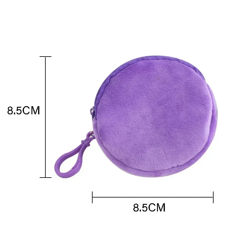 Paw Patrols Round Wallet Cute Keychain Bag Printing Coin Zipper Purse Anime Small Change Bags Convenient Mini Storage Pouch Gift
