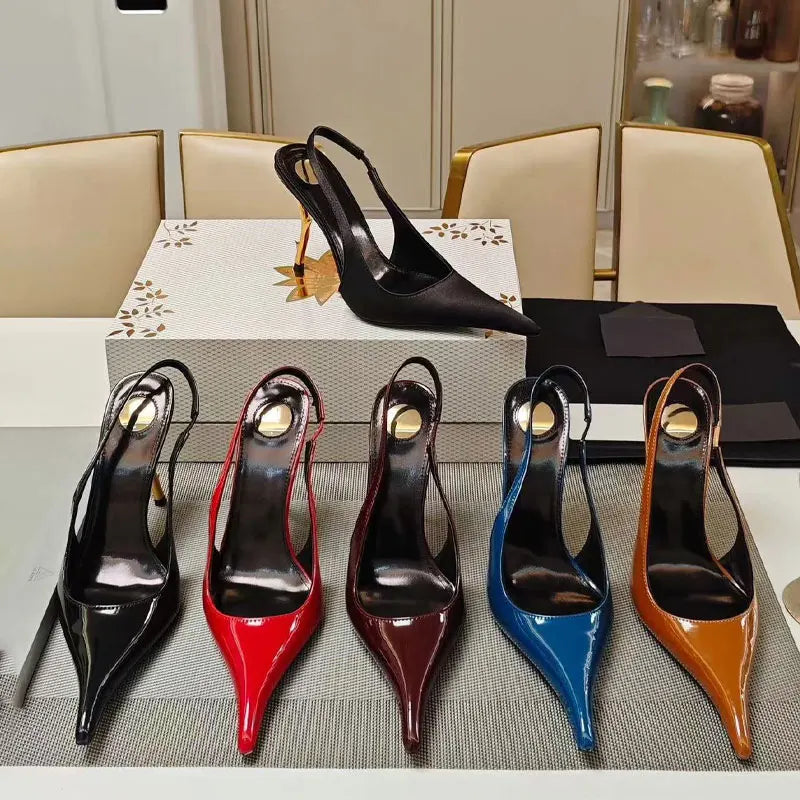 Summer high-heeled pointed women's sandals, European and American fashion runway parties, weddings, women's high heels