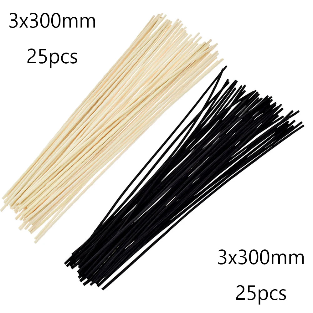 20-100pcs Natural Reed Diffuser Sticks, Rattan Fireless Fragrance for DIY Home Decor, Aromatherapy & Ornament Crafting