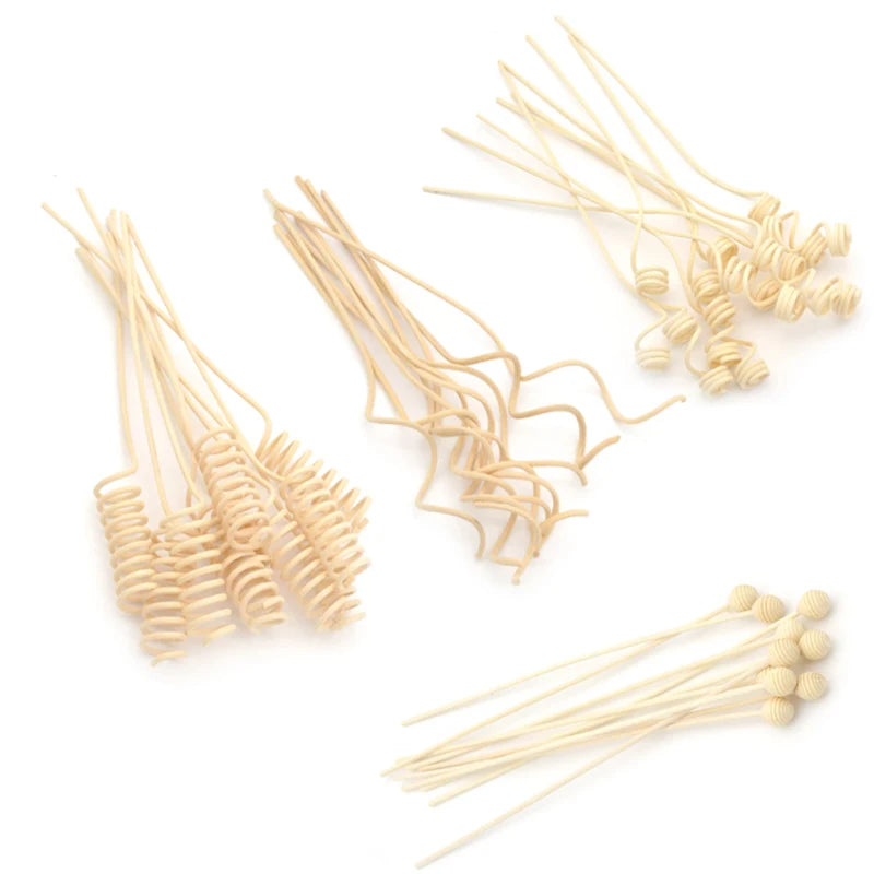20-100pcs Natural Reed Diffuser Sticks, Rattan Fireless Fragrance for DIY Home Decor, Aromatherapy & Ornament Crafting