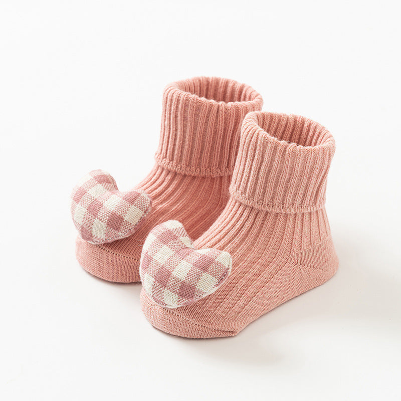 Baby Socks Spring and Autumn Non-slip Floor Socks Newborn Baby Cartoon 3D Doll Toddler Socks 0-24 Months