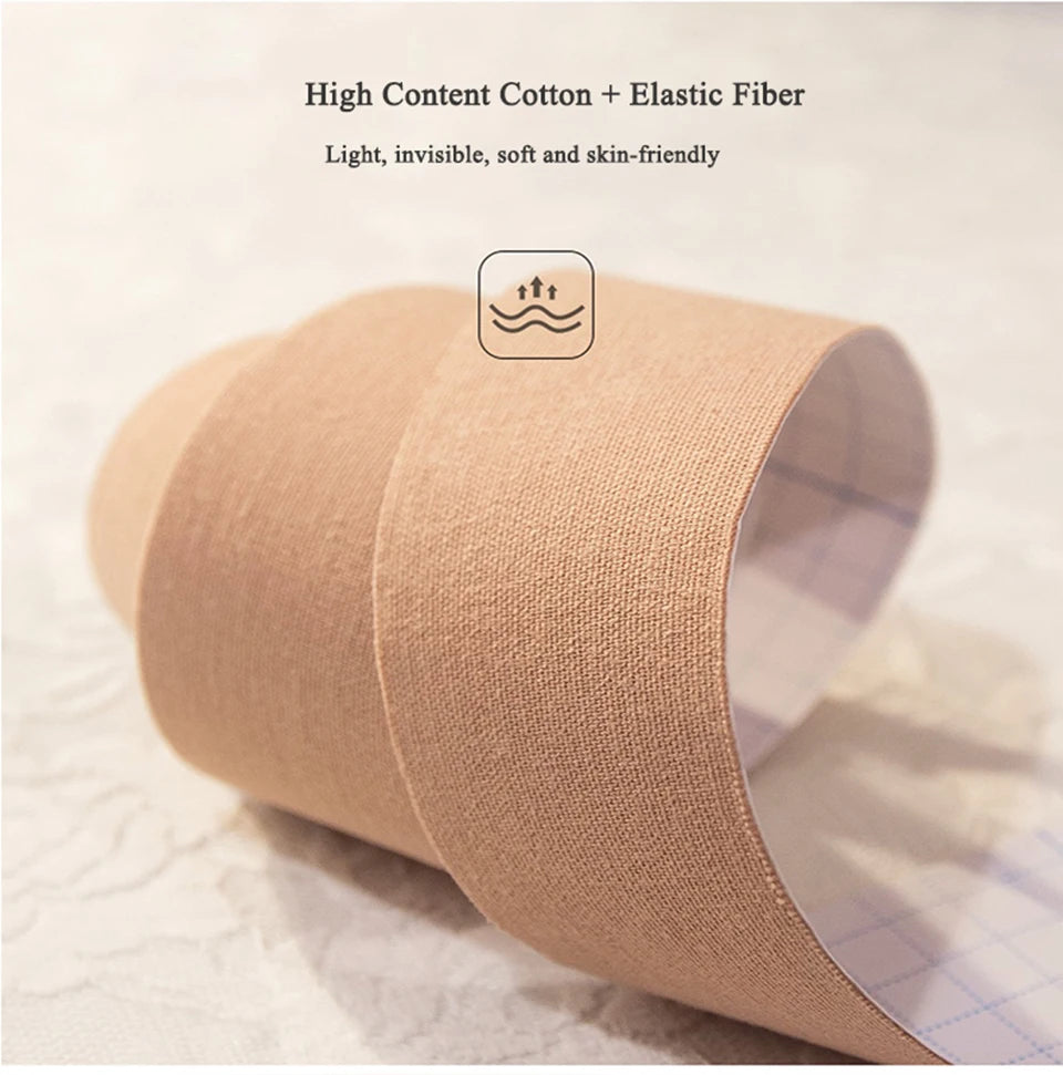 Boobtape for Breast Lift with Petals Sticky Adhesive Bra Tape Push Up Boobytape for Large Breasts Invisible Nipple Covers