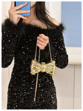 2026 New Summer Lipstick Bags for Women Fashion Pearl Mini Purse Crossbody Bag High Quality Gold Shell Bag Designer Shoulder Bag