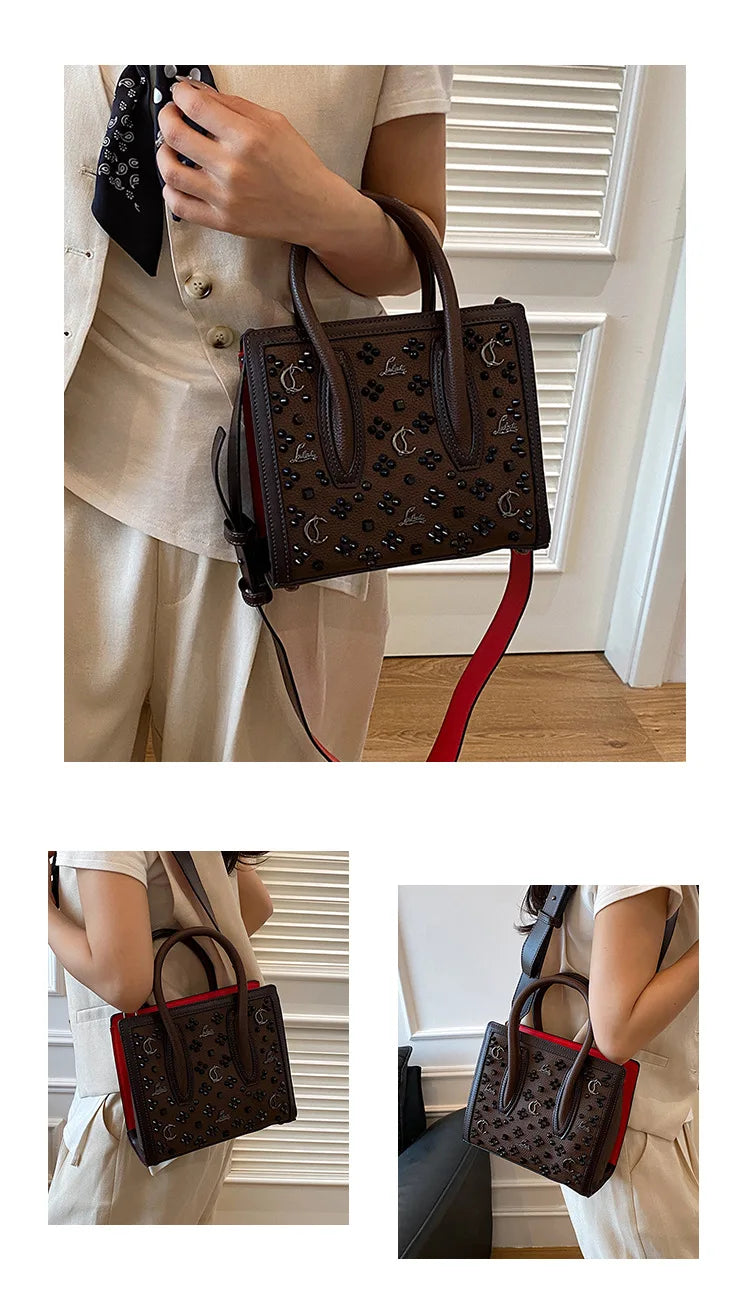Vintage Hollow Out Tote Bag, Large Capacity Shopping Bag, Women's Versatile Shoulder & Crossbody Bag, Fashionable Retro Design