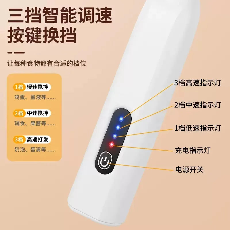 Electric Milk Frother Handheld Egg Beater Foamer Coffee Maker Electric Blender Mixer Mini Portable Blender Kitchen Tool