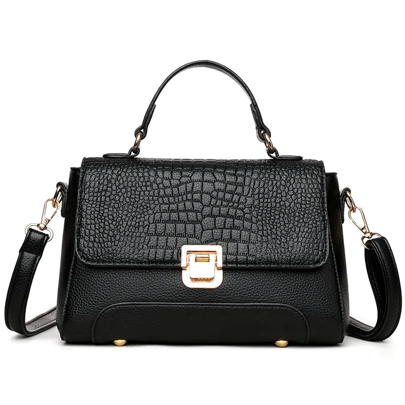 Brand Luxury Large Capacity Multilayer Shoulder Messenger Bag Women High Quality Leather Handbag Design Female Crossbody Tote