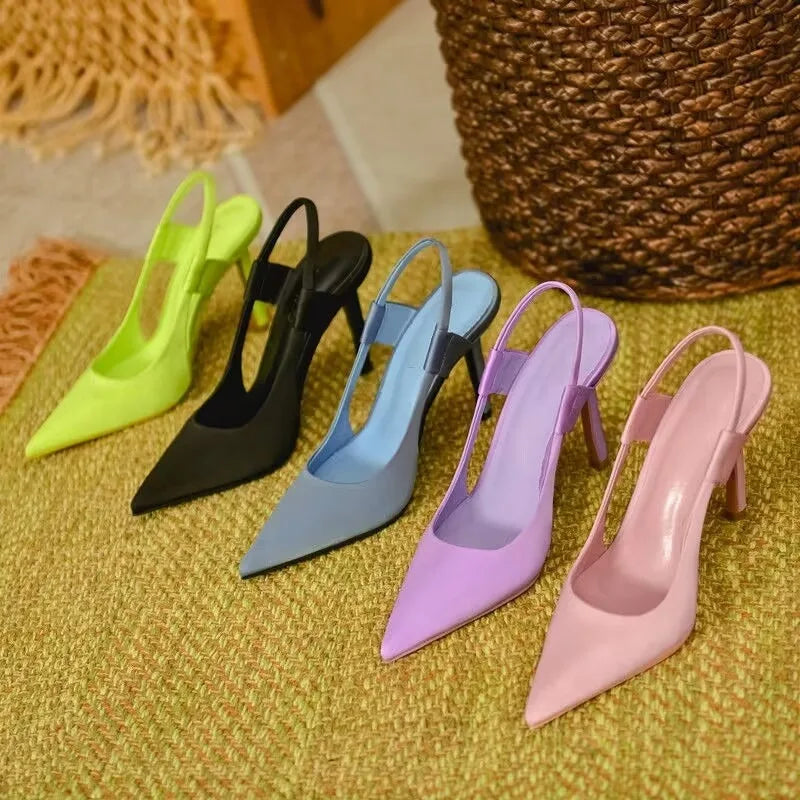 Summer  Women's Shoes High Heels Sandals Elegant Luxury Trend Fashion Sexy Party Banquet Dress Pole Latin Dance