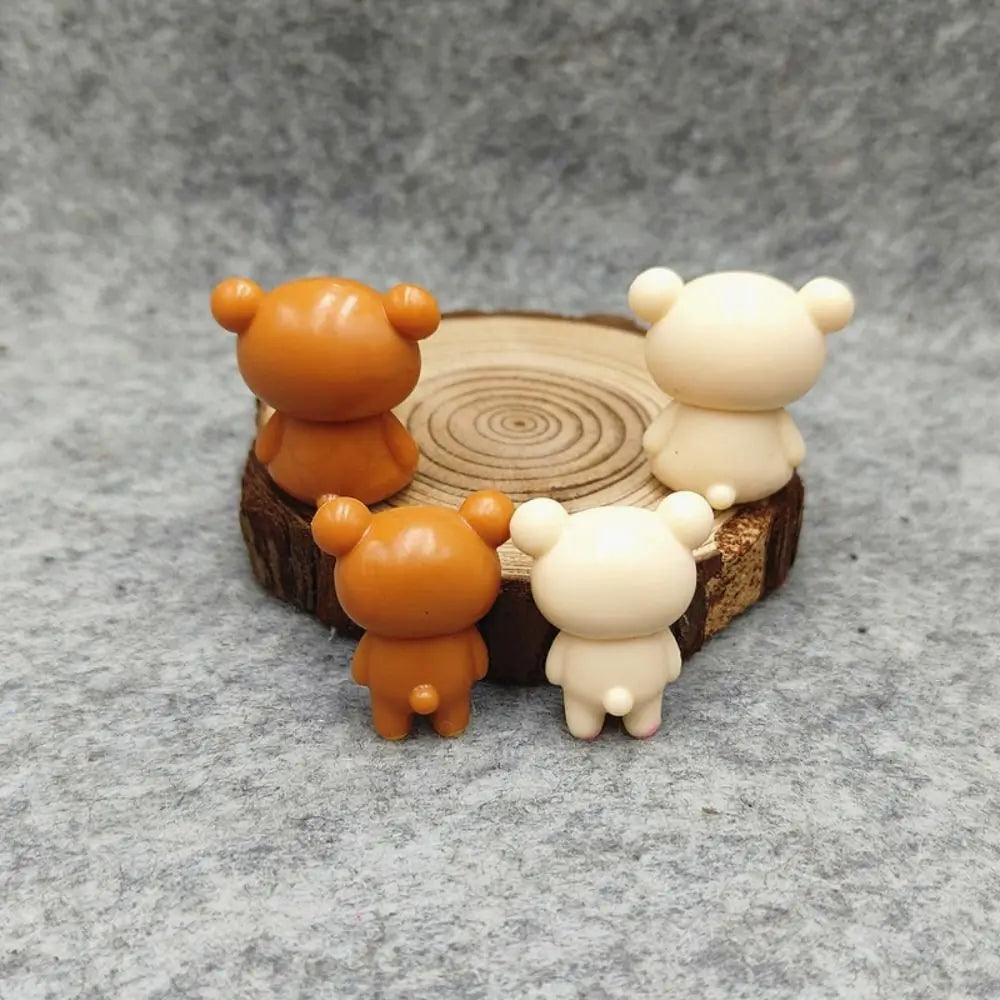 New Kawaii Style Rilakkuma Key Chain Cute DIY Lazybear Doll Couple Design Mini Bags Accessories