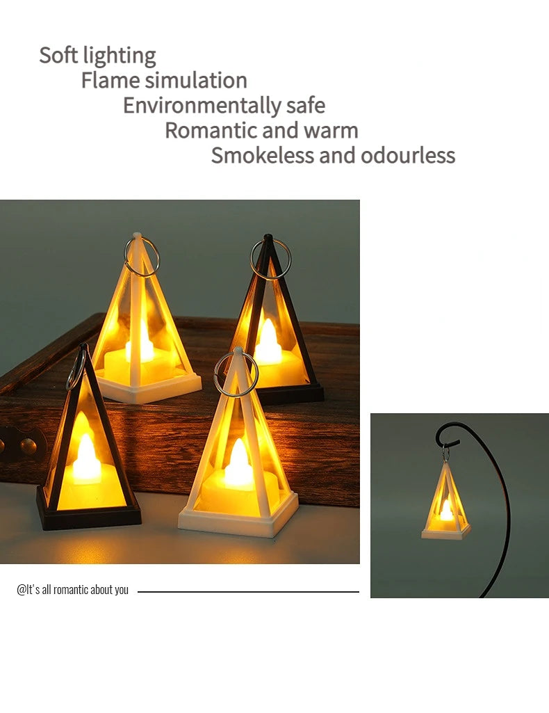 LED Electronic Candle Light Lighting Props Flickering Candles Night Light Birthday Wedding Candle Halloween Christmas Decoration