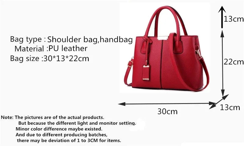 New luxury women's leather bag, well-known designer brand handbag, women's handbag wallet, fashionable shoulder bag