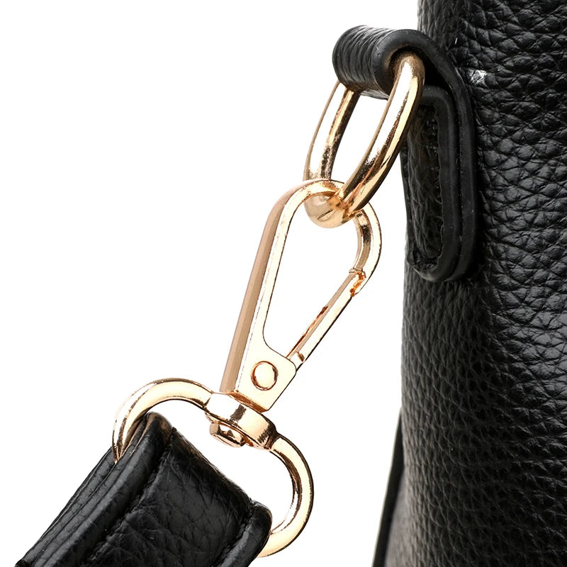 Brand Luxury Large Capacity Multilayer Shoulder Messenger Bag Women High Quality Leather Handbag Design Female Crossbody Tote