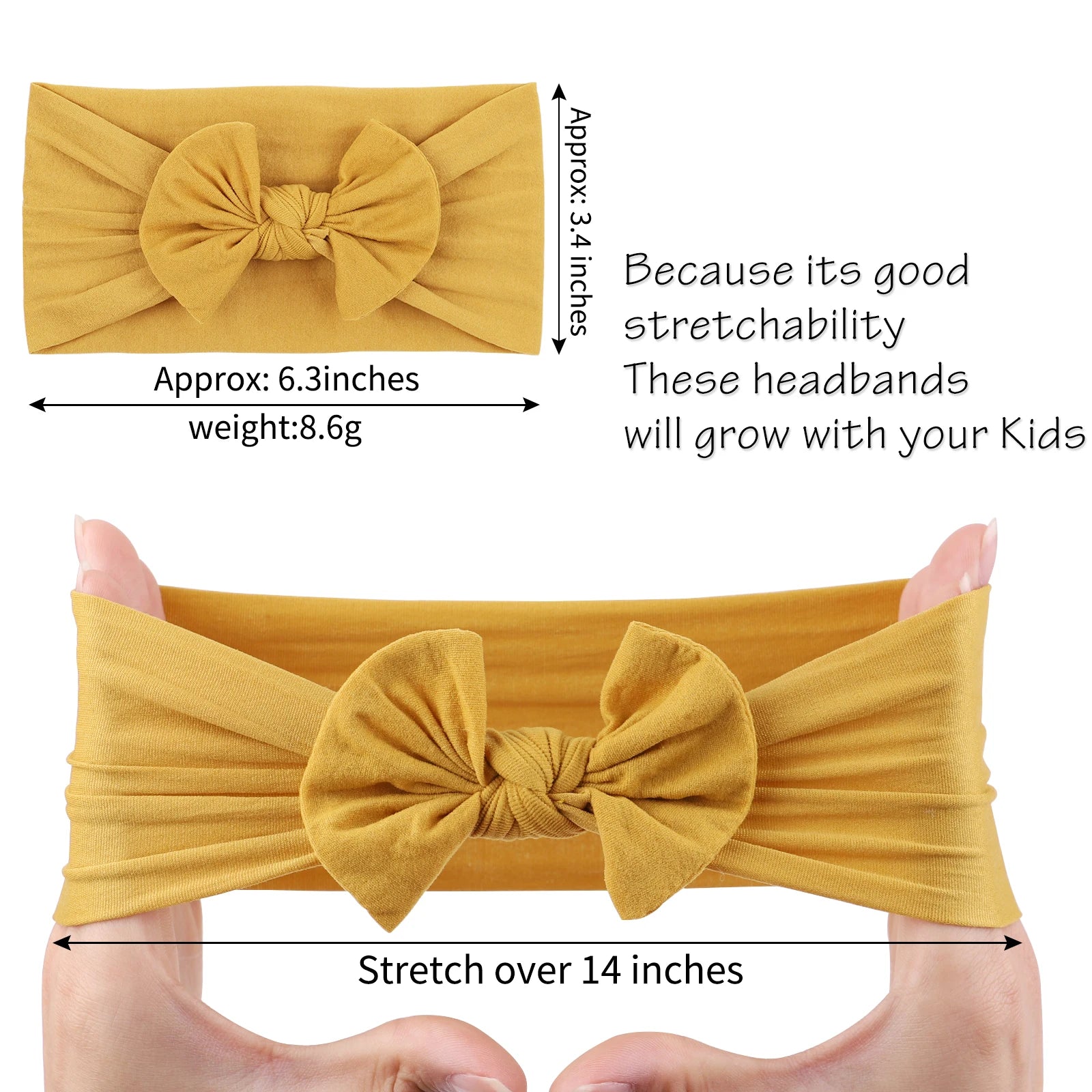 48 colors Baby Bowknot Hairband Broadside Headband Kids Girls Boutique Elastic Protect Turban Headwear Baby Hair Accessories