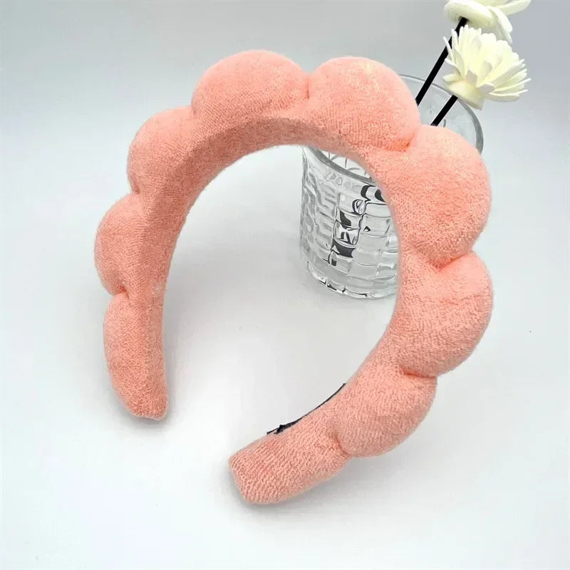Bath face sponge hair band beauty makeup yoga multi-use solid hair band
