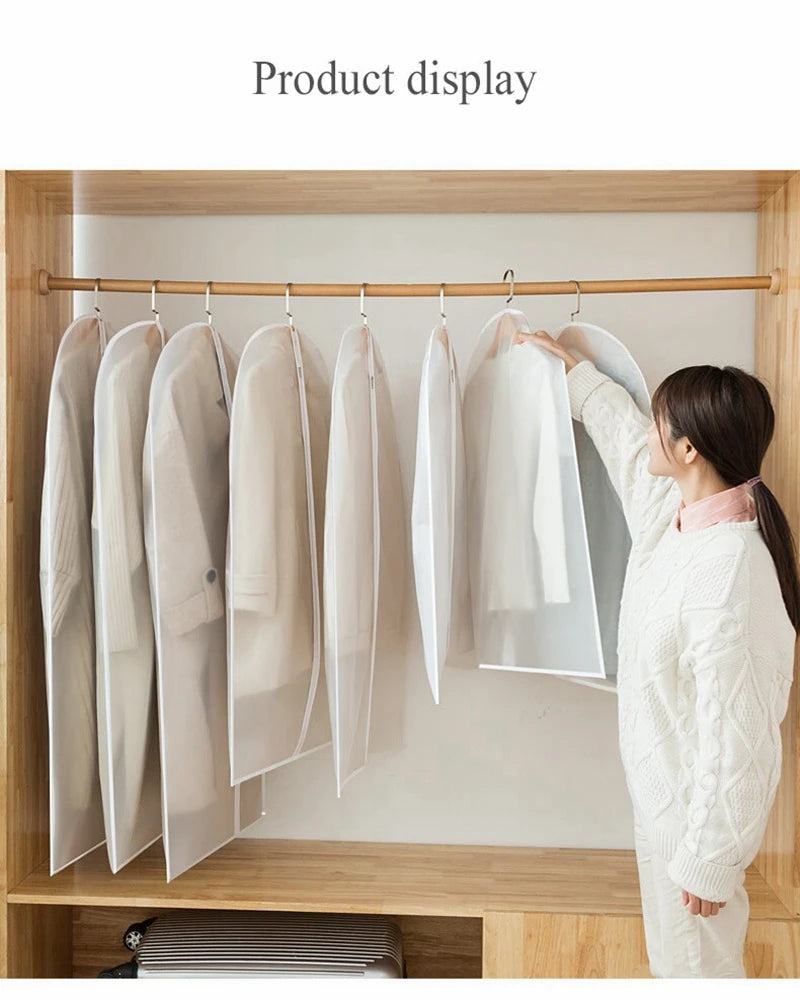 Clothes Hanging Dust cover wedding Dress Cover Suit Coat Storage Bag Garment bags Organizer Wardrobe Hanging Clothing Organizers