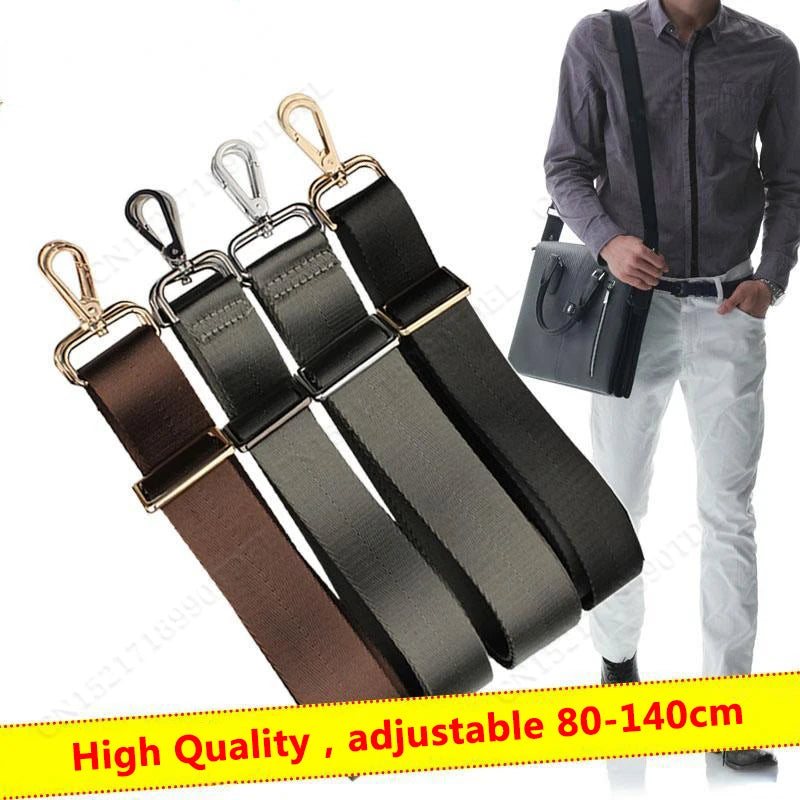 80-140CM Replacement Shoulder Bag Strap For Briefcase Men Crossbody Shoulder Bags Strap Adjustable Black Women Bag Accessories