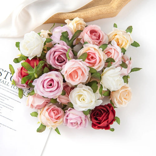 10PCS Of Artificial Plants DIY Home Decor Valentine' Decoration Wedding Party Garden Rose Arch Silk Bridal Accessorise Clearance