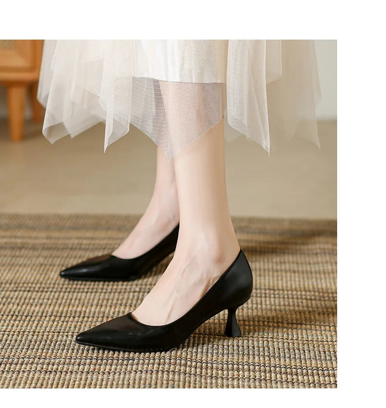 Patent Leather Fashion High Heels New Pointed Toe Pumps Elegant Woman Heeled Shoes Shallow Mouth Candy Colored Sexy Single Shoe