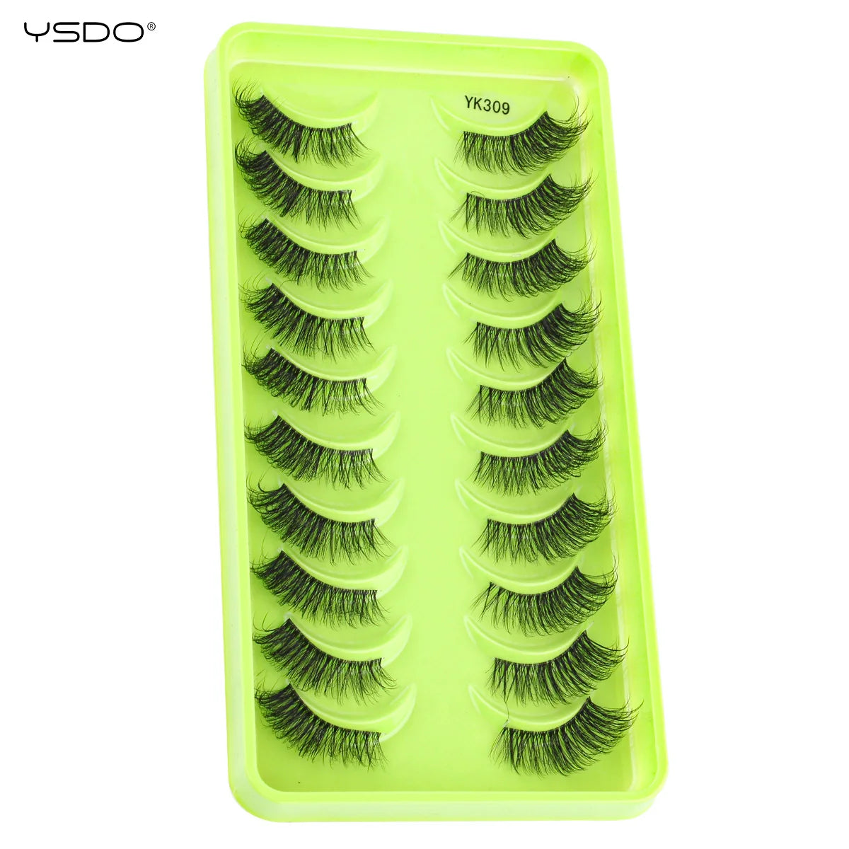 YSDO Natural False Eyelashes 3/6/10 Pairs Wispy Faux 3D Mink Lashes Reusable Fluffy Cat Fake Lashes Extension Makeup Tool Cílios