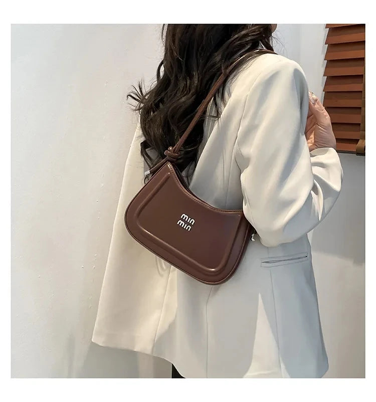 2025 Summer Trendy Shoulder Bag for Women, Elegant Crescent Crossbody Purse, Office Commuter Bag, Luxury Texture