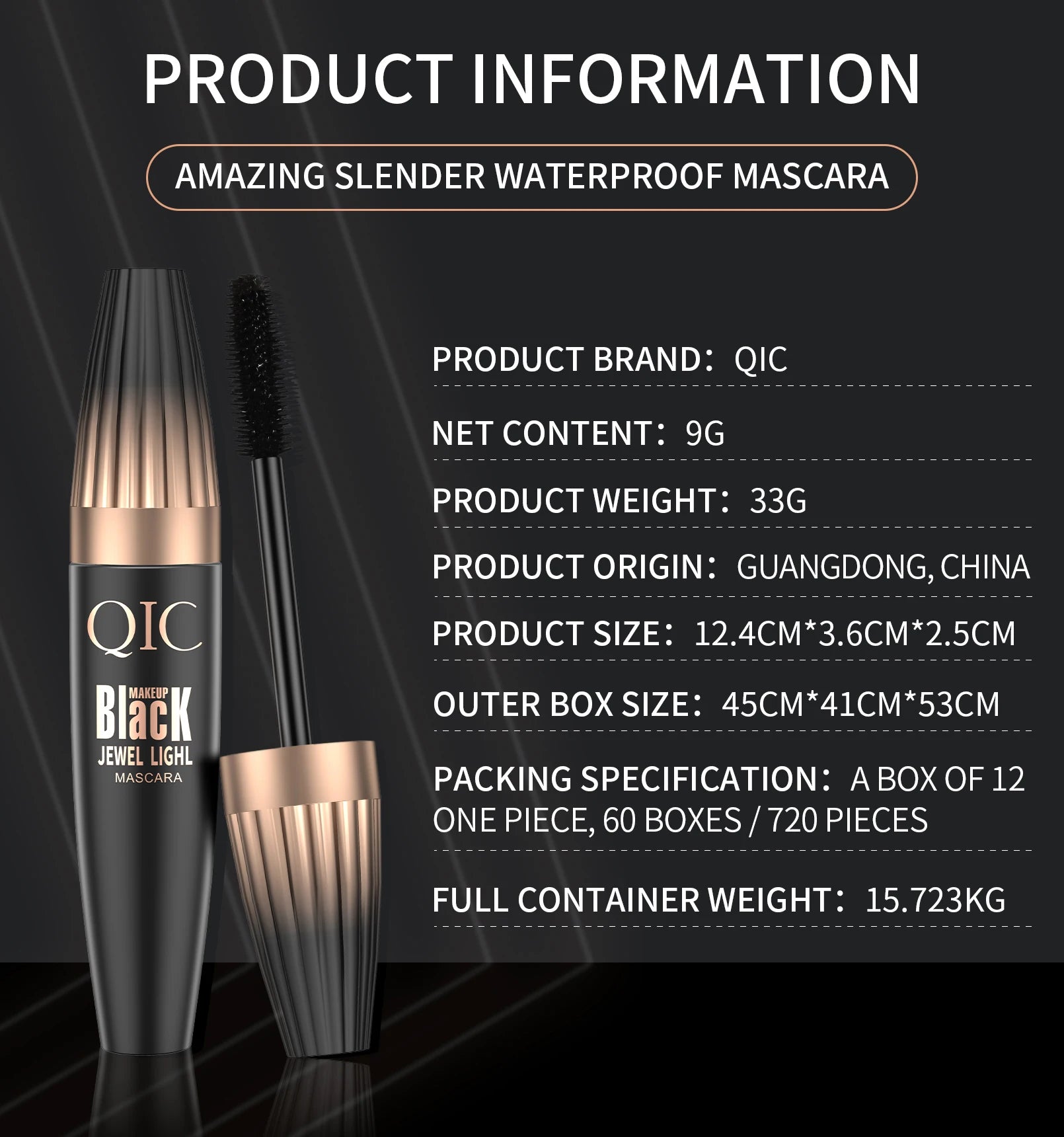 4d Waterproof Lash Mascara Encrypted Long-lasting Thick Curling Smudge-proof Large Eye Makeup Tools Durable Beauty Cosmetics