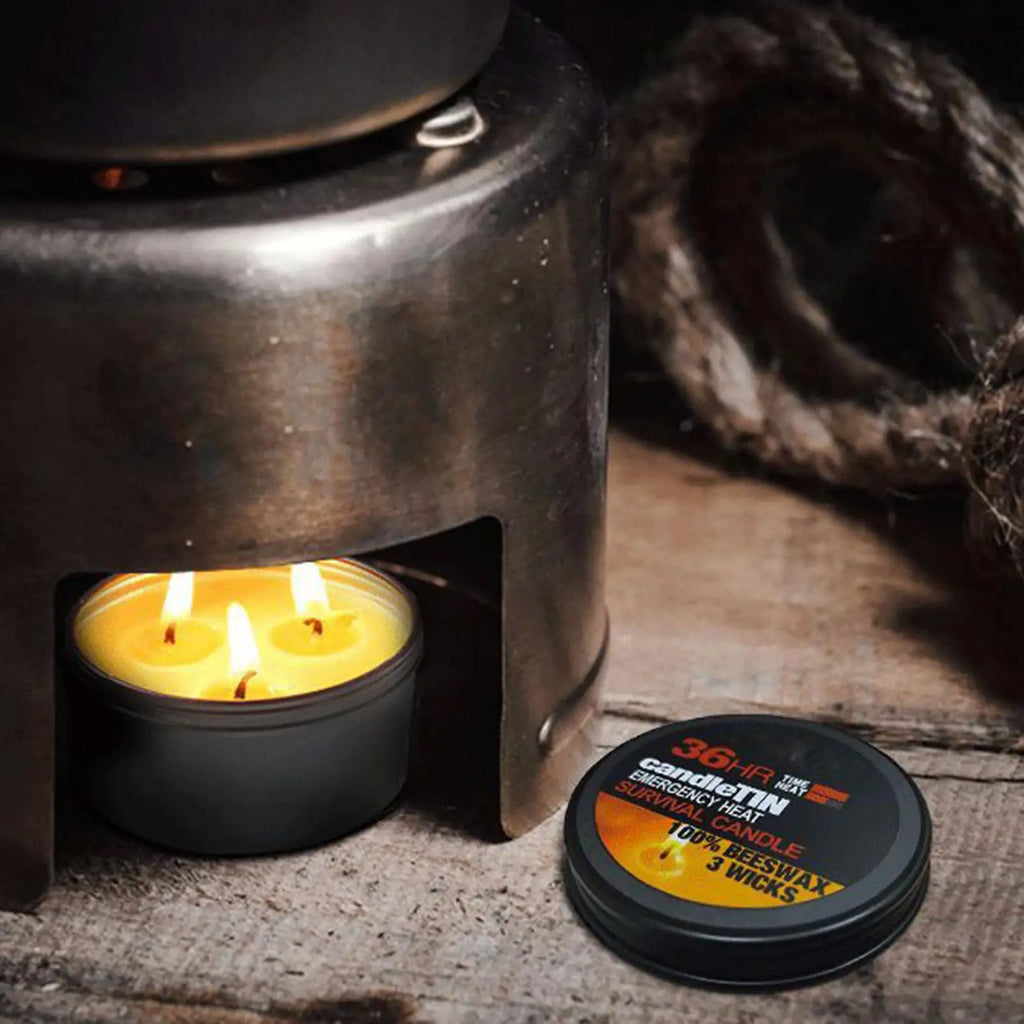 Power Outage Candles Unscented Candles with Jar 36 Hours Long Burning 3-Wick Lamp for Home Outdoor Activities Survival Fishing