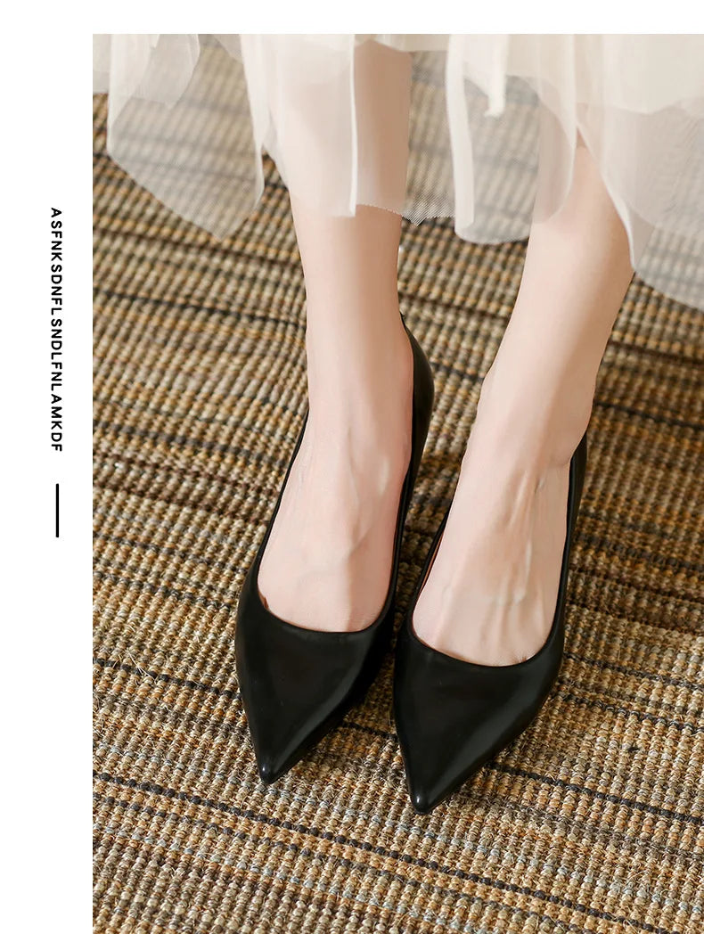Patent Leather Fashion High Heels New Pointed Toe Pumps Elegant Woman Heeled Shoes Shallow Mouth Candy Colored Sexy Single Shoe