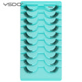 YSDO Natural False Eyelashes 3/6/10 Pairs Wispy Faux 3D Mink Lashes Reusable Fluffy Cat Fake Lashes Extension Makeup Tool Cílios