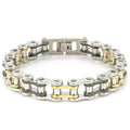 Punk Rock Biker 316L Stainless Steel Mens Bracelet Fashion Jewelry Bike Bicycle Chain Jewellery Pulsera Hombre Acero Inoxidable