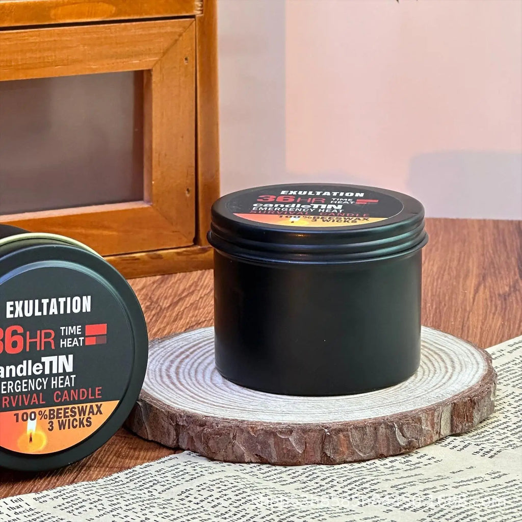 Power Outage Candles Unscented Candles with Jar 36 Hours Long Burning 3-Wick Lamp for Home Outdoor Activities Survival Fishing